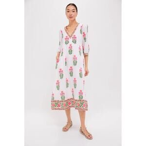 PINK CITY PRINTS Neo Botanical Pushkar Dress Size M NWT Retail $340